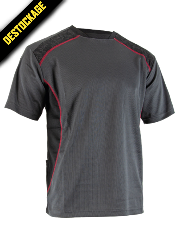 T-shirt GRIS/NOIR/ROUGE S